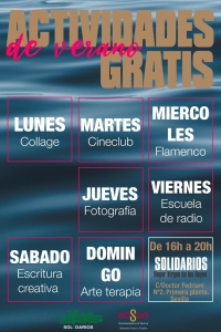 Cartel Campaña de calor. Sevilla. Solidarios para el Desarrollo